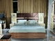 Los muebles caseros de madera sólidos del dormitorio fijaron el guardarropa durable de la cama del panel del MDF